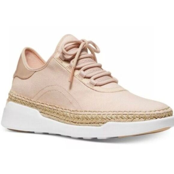 Michael Michael Kors pink finch canvas sneakers size 7.5 - Picture 1 of 12